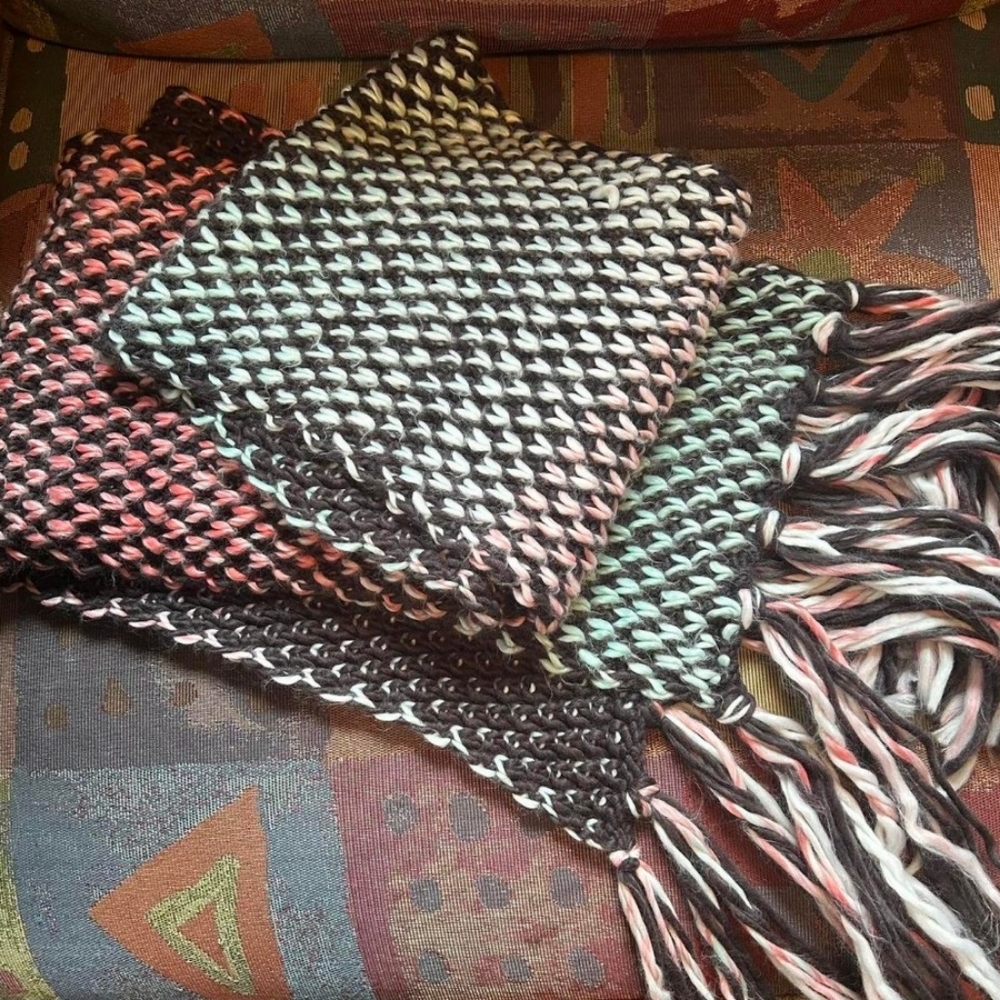 Multicolor Knit Scarf - Picture 3 of 3